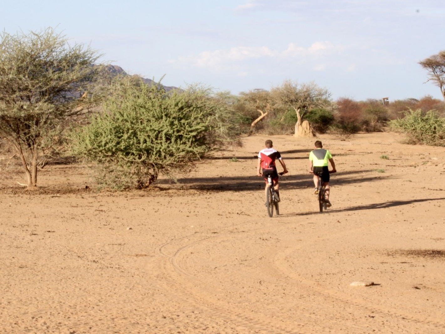 Mountainbike fahren am Waterberg Namibia