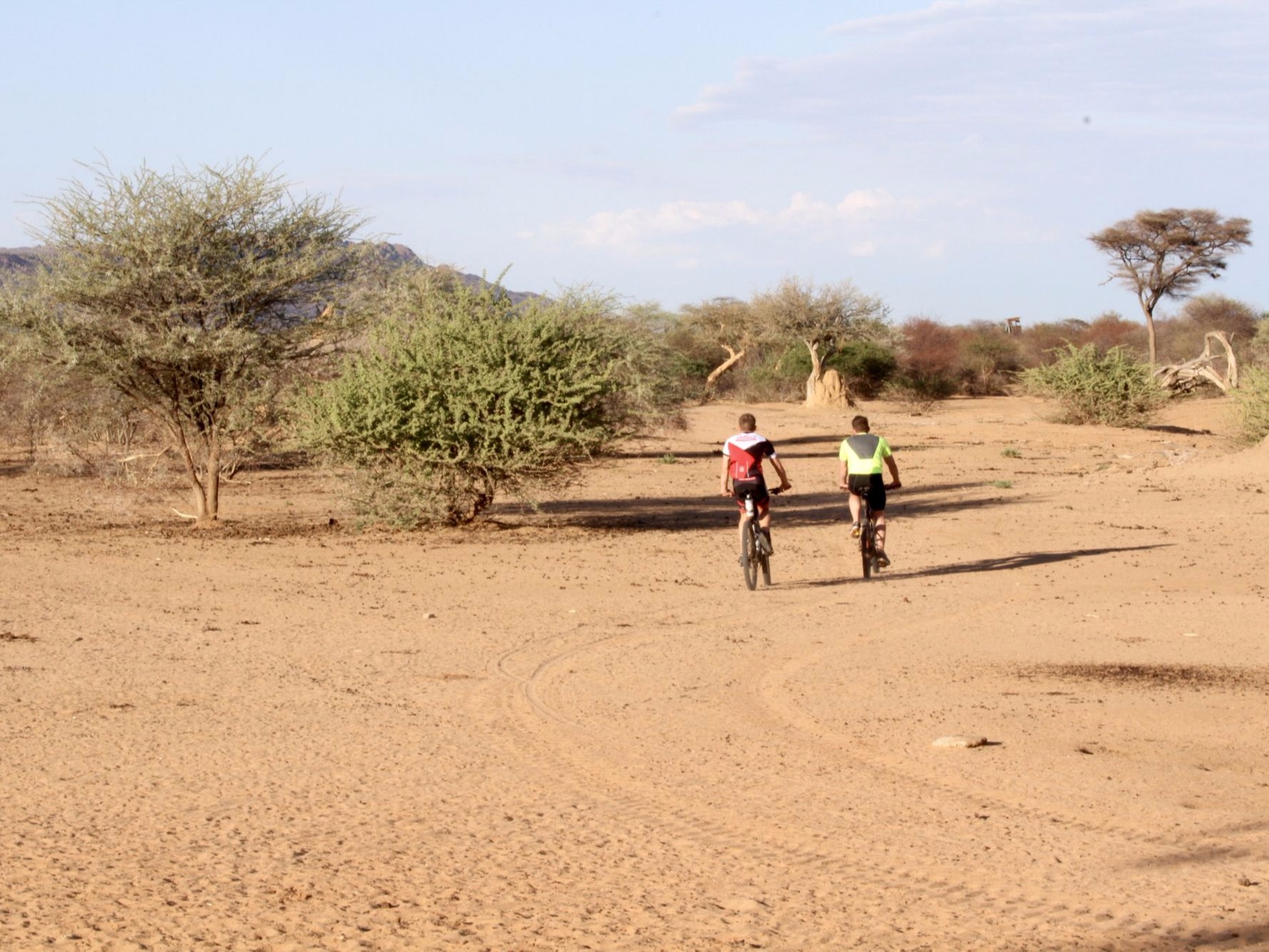 Mountainbike fahren am Waterberg Namibia